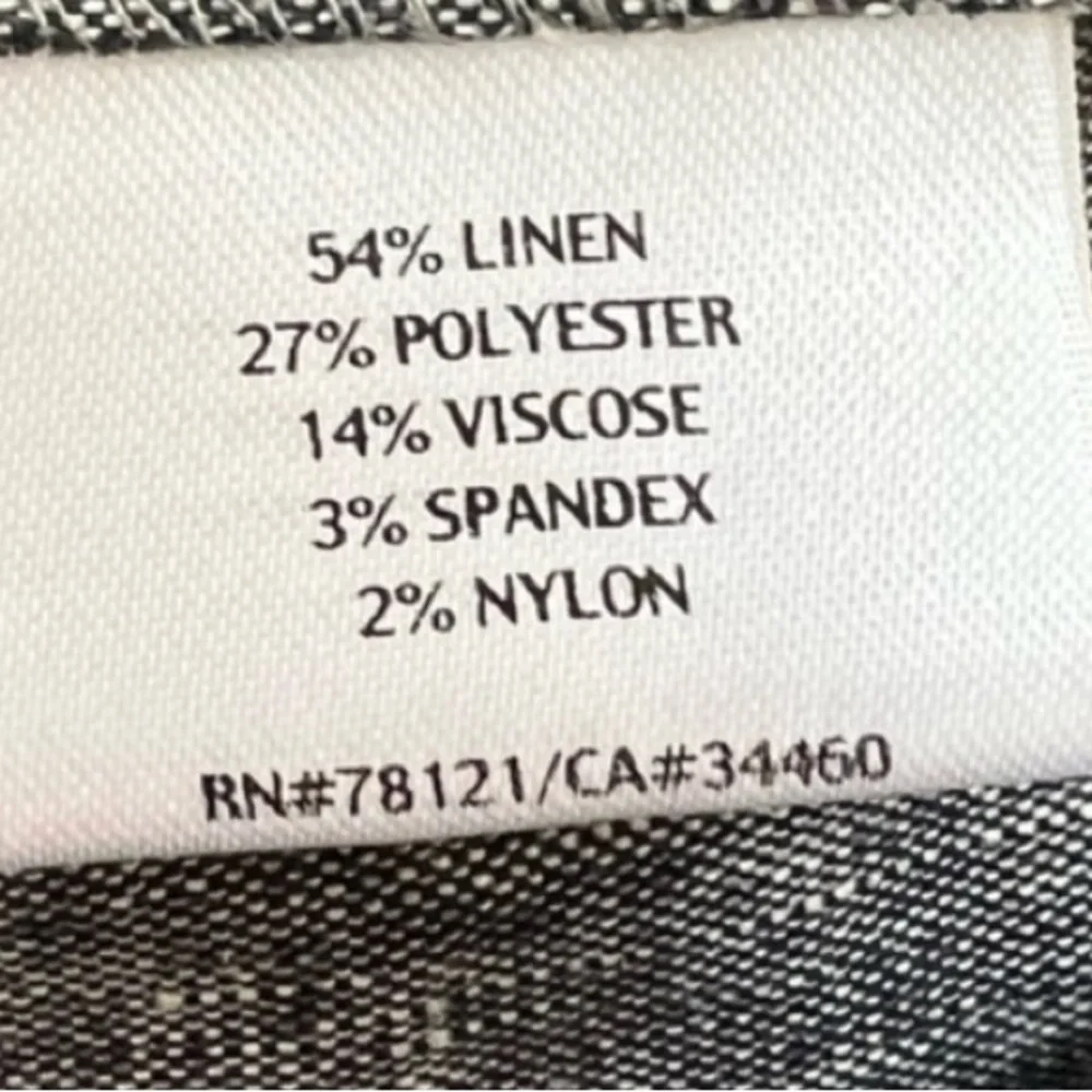 NWOT Eileen Fisher Silver Metallic Linen Blend Lantern Skirt Size L - Picture 4 of 13